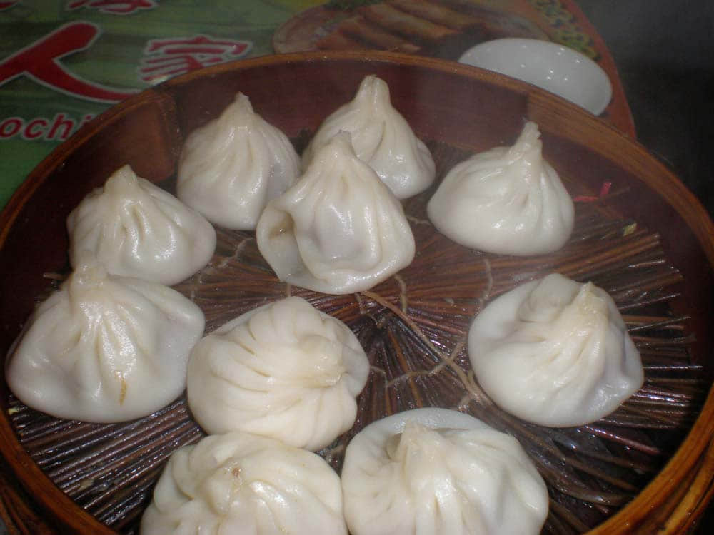 南翔蟹粉小笼包２５元