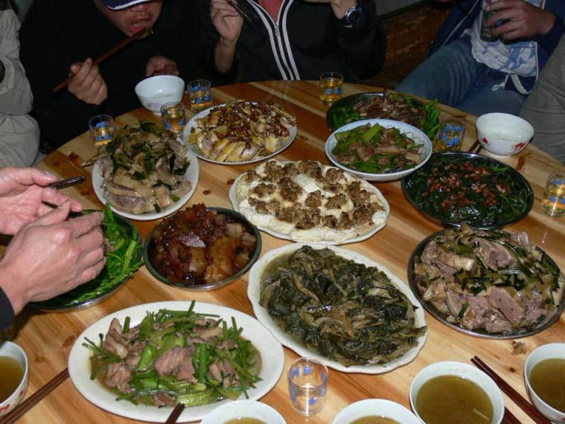 终于开餐咯