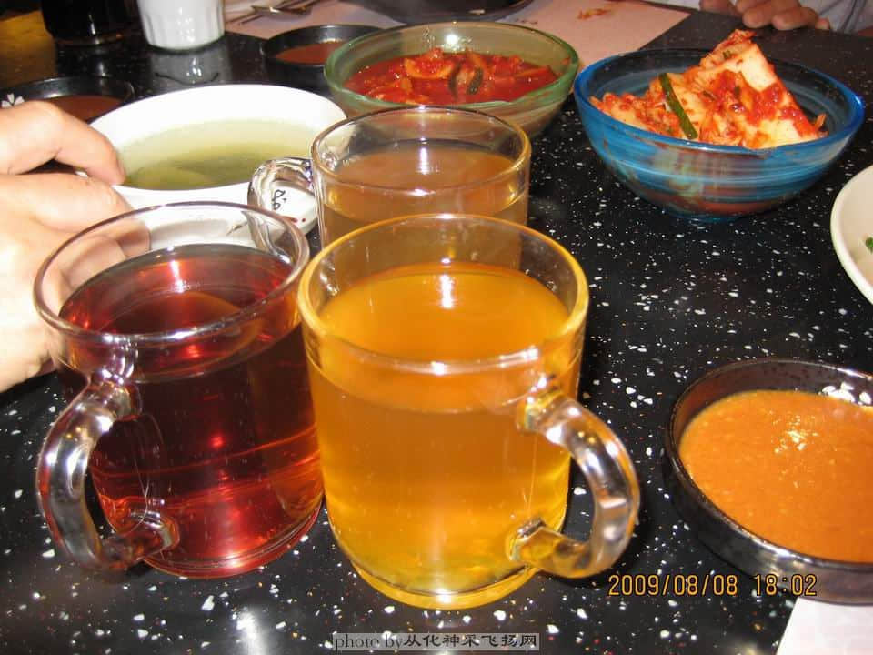 韩国各式茶